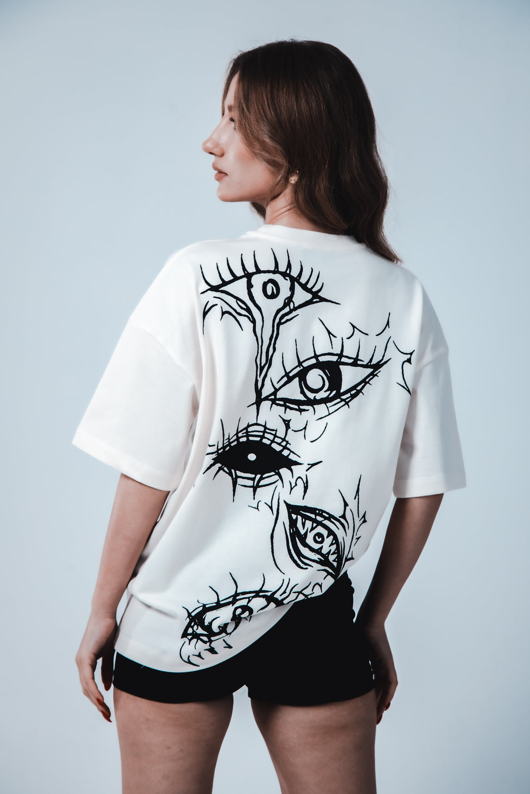 TheGrimz Flowing Eyes Oversize Unisex T-Shirt