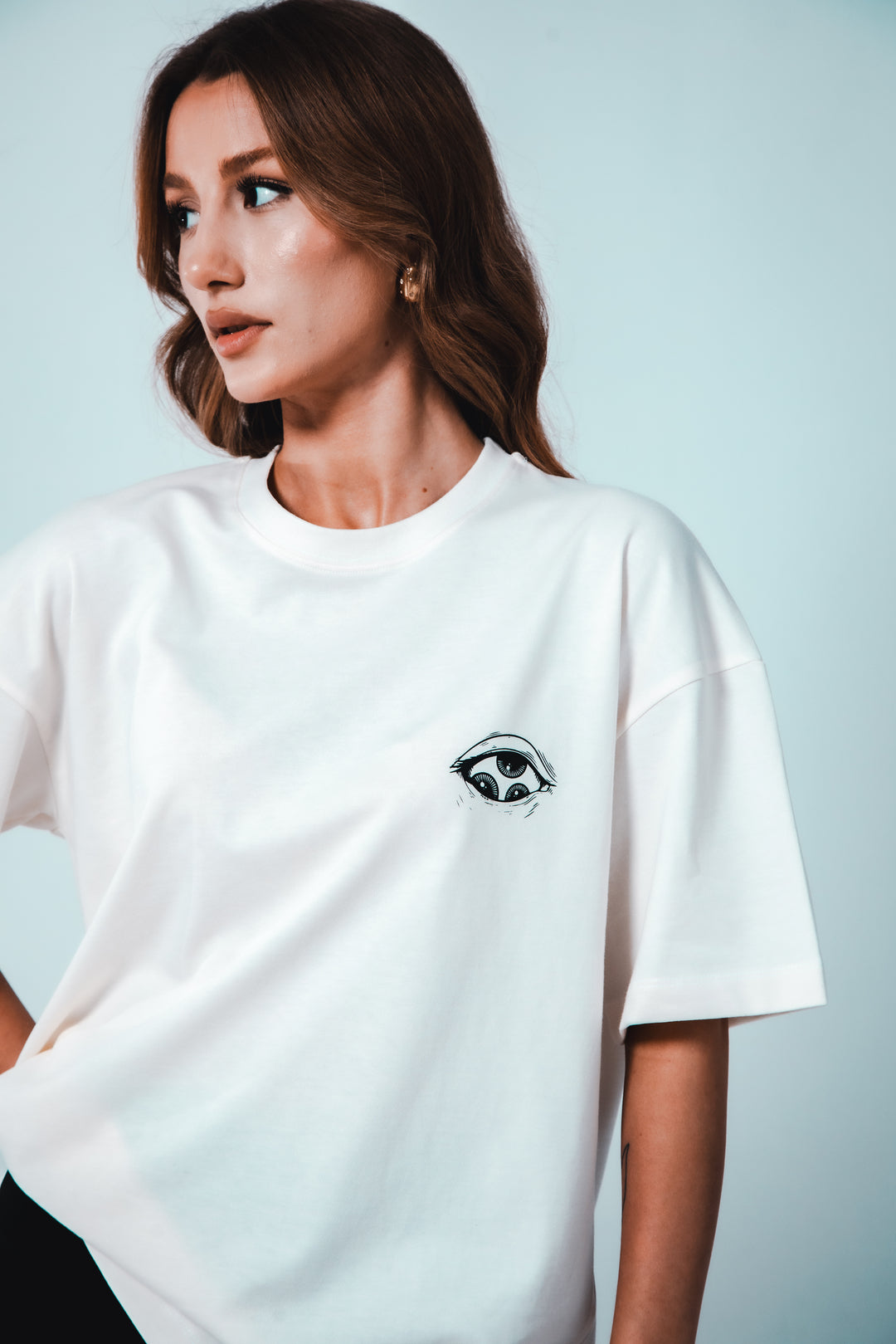 TheGrimz Flowing Eyes Oversize Unisex T-Shirt