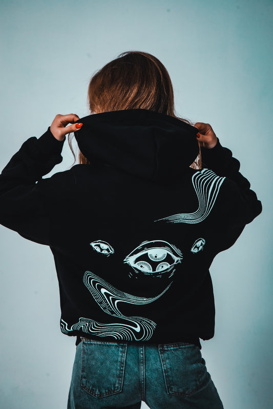 TheGrimz Wandering Eyes Oversize Unisex Hoodie