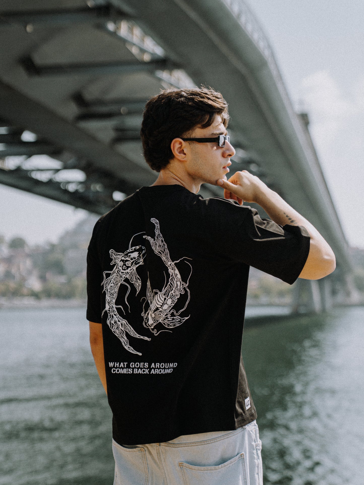 TheGrimz Koi Bones Oversize Unisex T-Shirt