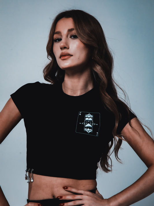 TheGrimz Playing Card Crop Top